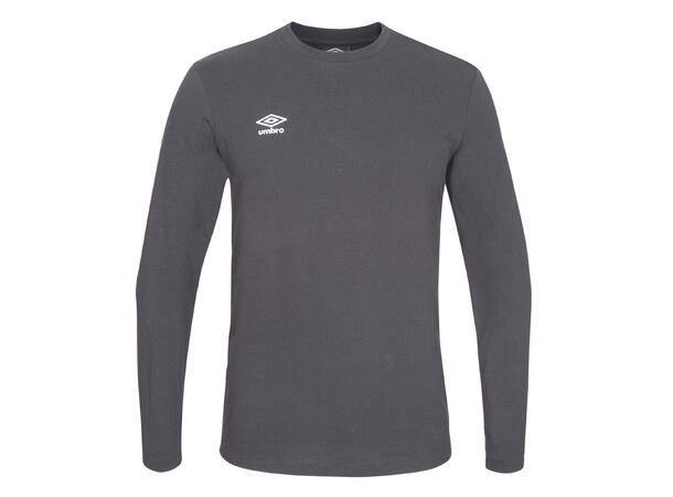 UMBRO Fw Small Logo LS Tee Sort XS Langermet t-skjorte 