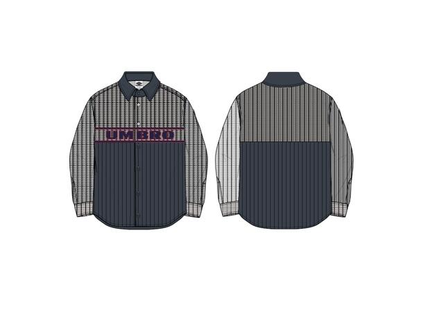 UMBRO Printed Boxy Ls Shirt Grå S 