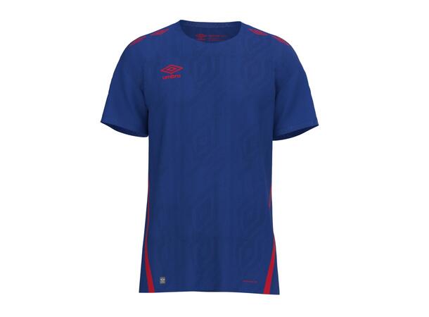 UMBRO UX Pro SS Jsy Jr Blå/Rød 128 Flott kortermet spillertrøye junior 