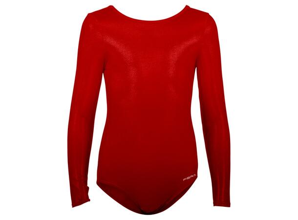 FIBRA Gym Leotard Basic LSW Rød XS Langermet turndrakt 
