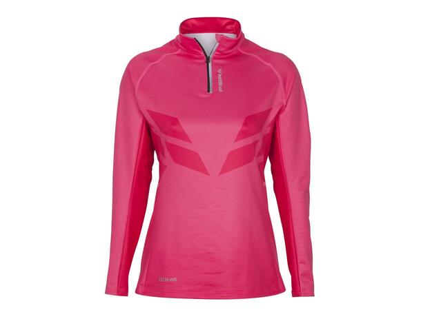 FIBRA Sync Half Zip W Rosa XS Komfortabel Half ZIP til dame 