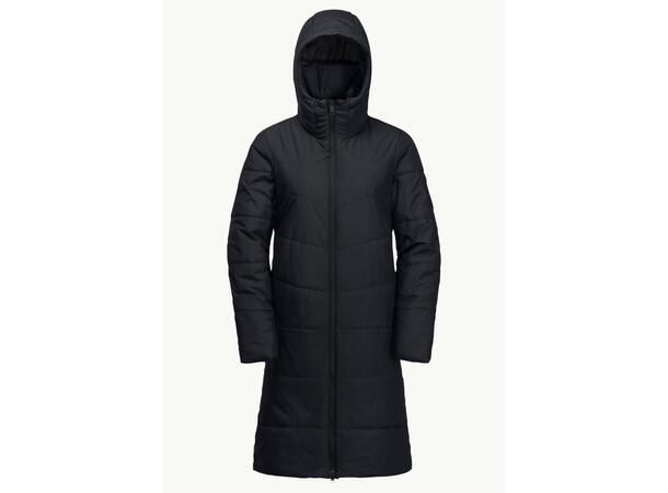JW Deutzer Coat W Marine XS Jack Wolfskin Varm Lang Dame Parkas 