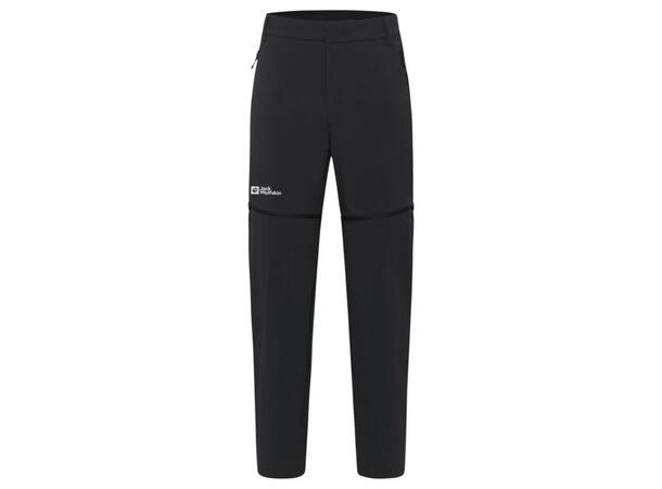 JW Hikeout Zip Away Pants M Sort 46R Jack Wolfskin turbukse med avtagbare ben 