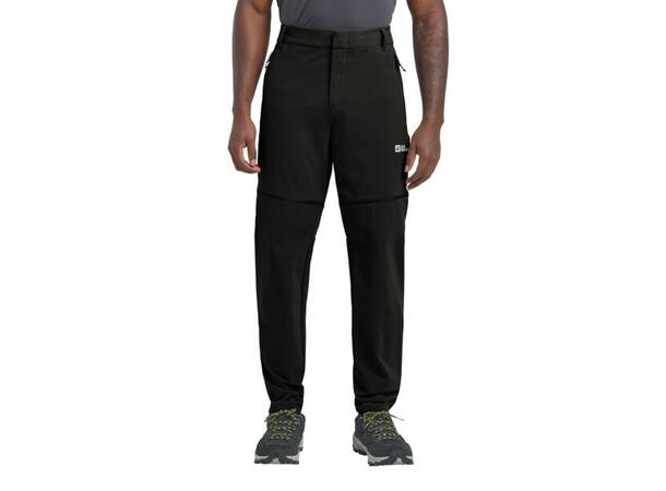 JW Hikeout Zip Away Pants M Sort 46R Jack Wolfskin turbukse med avtagbare ben 