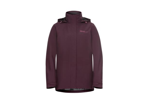 JW Rotwand 3in1 Jkt W Burgunder XS Jack Wolfskin 3 i 1 Skall jakke dame 