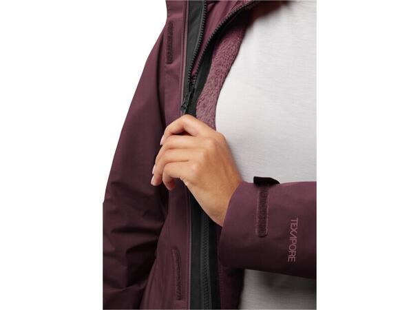 JW Rotwand 3in1 Jkt W Burgunder XS Jack Wolfskin 3 i 1 Skall jakke dame 