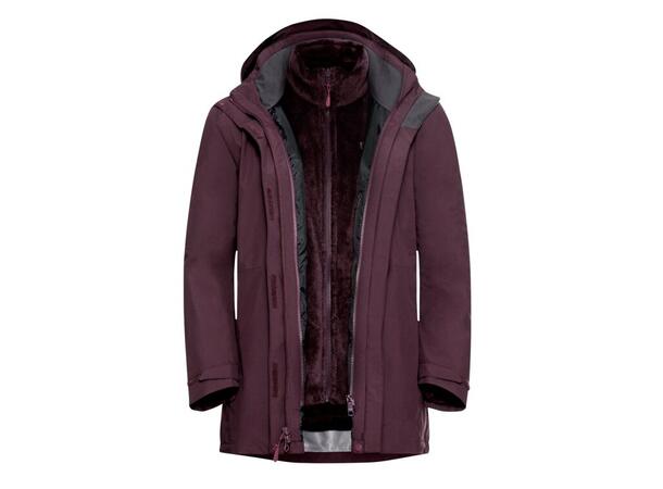 JW Rotwand 3in1 Jkt W Burgunder XS Jack Wolfskin 3 i 1 Skall jakke dame 