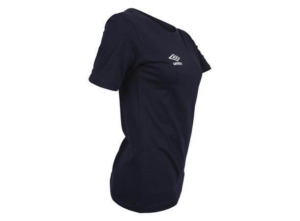 UMBRO Basic Tee W Marine 36 Rundhalse t-skjorte i bomull 