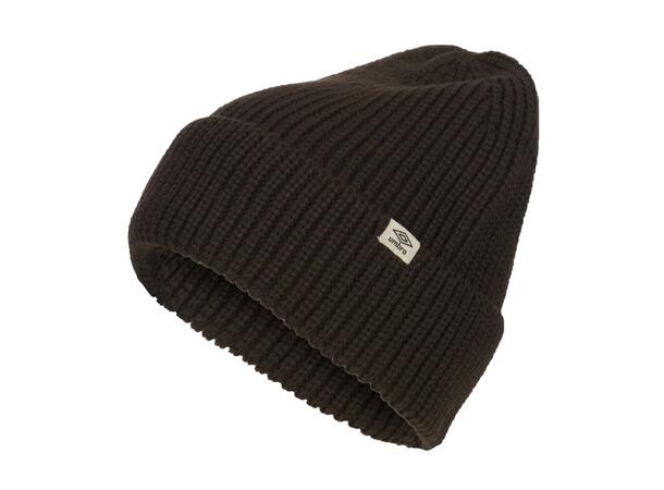 UMBRO Big Cuff Rib Beanie Brun 1SIZE Lue med ribb kant 