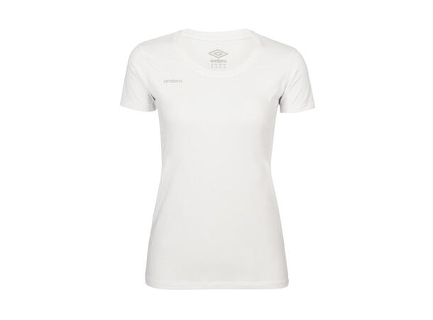 UMBRO Core Cotton Stretch Tee W Hvit 34 Rundhalset t-skjorte til dame 