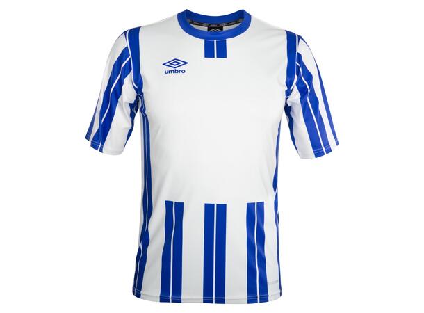 UMBRO Inter Strip Jsy SS Hvit/Blå S Stripet teknisk spillertrøye 
