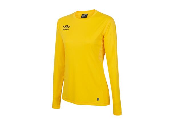 UMBRO Liga LS Jersey W Gul 36 Flott langermet spillertrøye til dame 