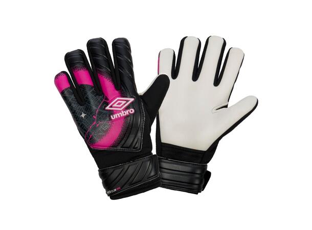UMBRO Neo Club GK Glove Dps Jr Sort 4 Keeperhanske til junior med fingerstøtte 