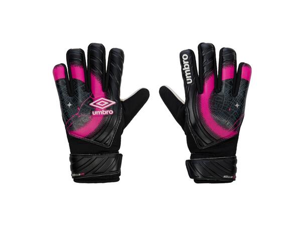 UMBRO Neo Club GK Glove Dps Jr Sort 4 Keeperhanske til junior med fingerstøtte 