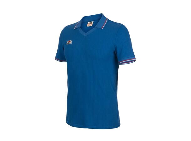 UMBRO Rib Tennis Tee Blå XS Fritids T-skjorter med krave i Modal 