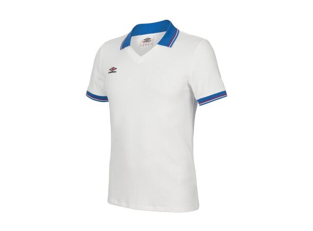 UMBRO Rib Tennis Tee Hvit XS Fritids T-skjorter med krave i Modal 