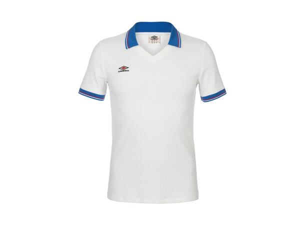 UMBRO Rib Tennis Tee Hvit XS Fritids T-skjorter med krave i Modal 