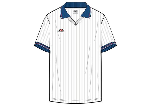 UMBRO Rib Tennis Tee Hvit XS Fritids T-skjorter med krave i Modal 