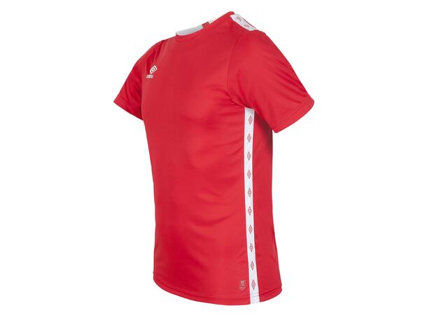 UMBRO UX Elite Trn Tee jr Rød/Hvit 128 Teknisk trenings t-skjorte til junior 