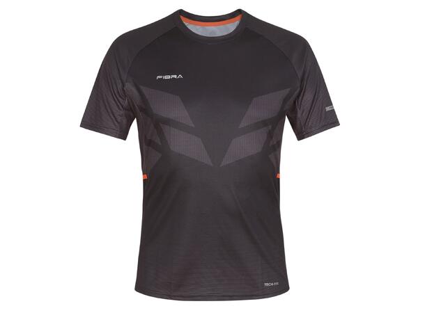 FIBRA Sync Tee Jr Sort 128 Lett komfortabel T-skjorte for Jr. 