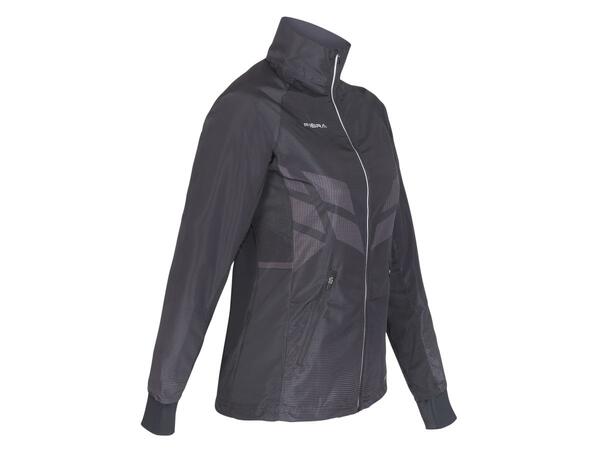 FIBRA Sync Trn Jacket Warm W Sort XS Fôret vindtett damejakke 