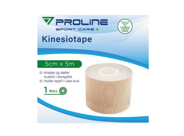 PROLINE Kinesologi Tape 5cmx5m Beige 0 Kinesologi Tape 5cm x 5 cm 1 pk 