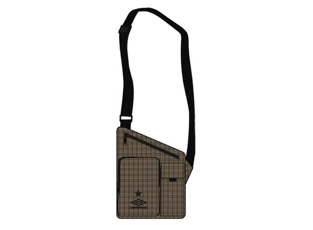 UMBRO Checked Canvas Crossbody Brun M 