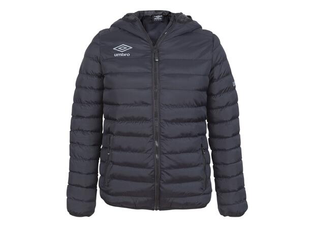 UMBRO Core Isopad Jacket Sort XS Vattert jakke med hette 