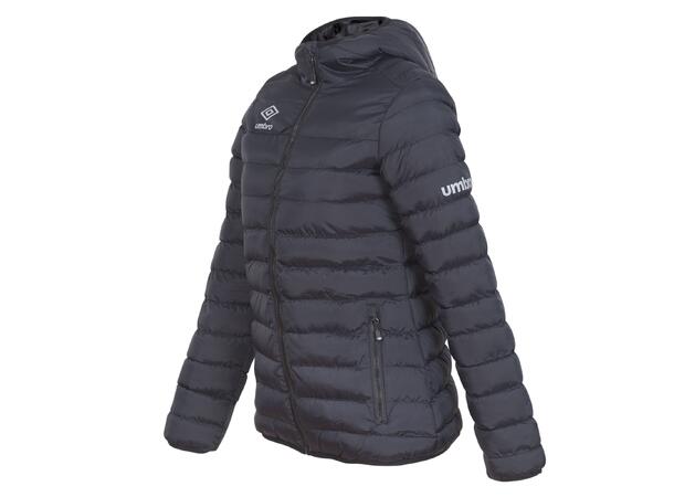 UMBRO Core Isopad Jacket Sort XS Vattert jakke med hette 