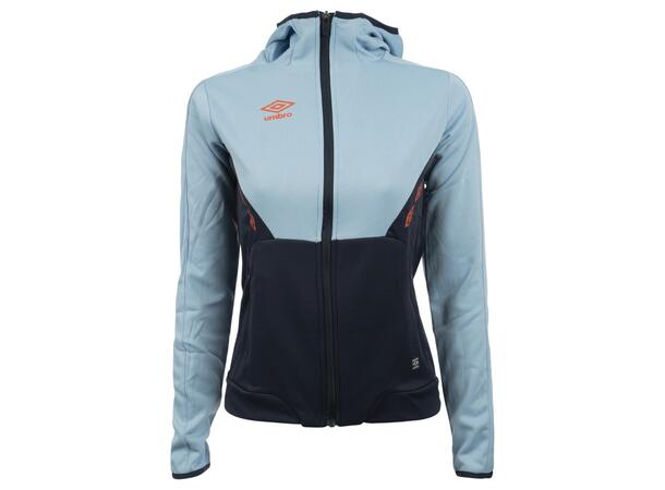 UMBRO Core Tech Hood Zip W Lys blå 36 Jakke med hette, i resirkulert polyester 