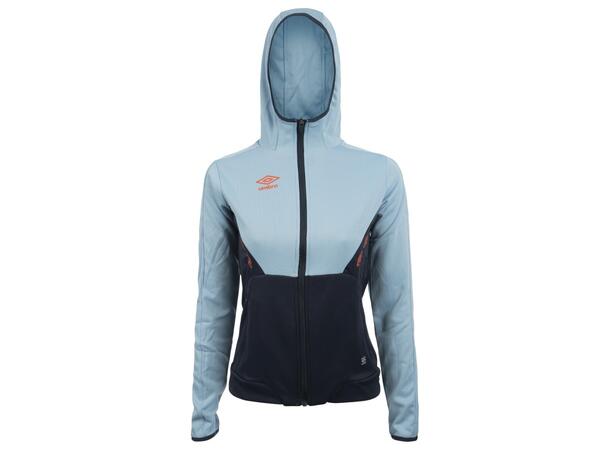 UMBRO Core Tech Hood Zip W Lys blå 36 Jakke med hette, i resirkulert polyester 