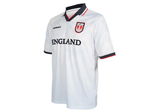 UMBRO England Jersey Hvit S Retro fotballskjorte 