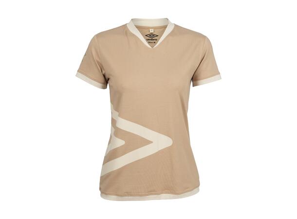 UMBRO Sanna Tee v-neck W Mørk Beige 36 