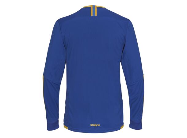 UMBRO UX Elite LS Jsy Blå/Gul S Flott langermet spillertrøye 