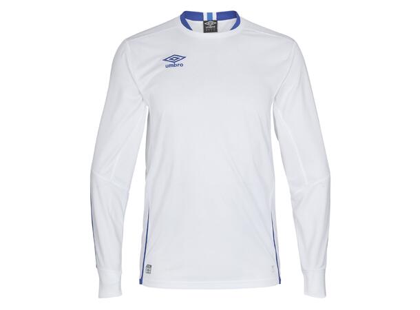 UMBRO UX Elite LS Jsy Hvit/Blå 3XL Flott langermet spillertrøye 