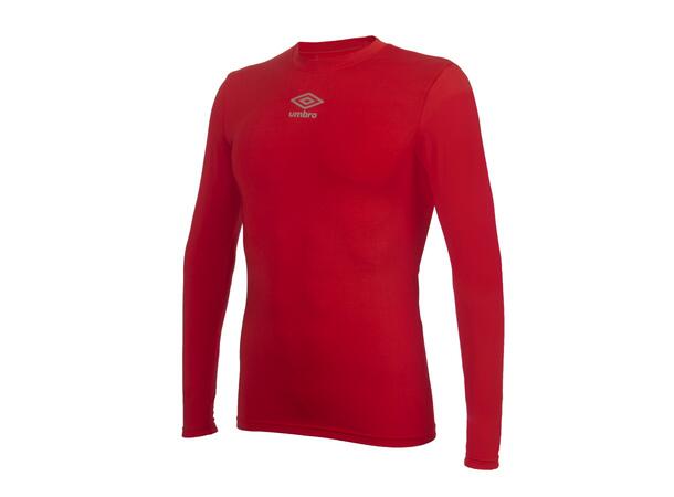 UMBRO UX Elite Underw Top Rød XS/S Teknisk tettsittende trøye med lang arm 