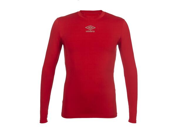 UMBRO UX Elite Underw Top Rød XS/S Teknisk tettsittende trøye med lang arm 