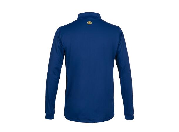 UMBRO UX Pro Half Zip Jr Blå/Gul 116 Treningsgenser med glidelås til junior 