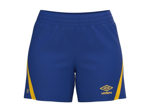 UMBRO UX Pro Shorts W Blå/Gul 36 Flott spillershorts dame 