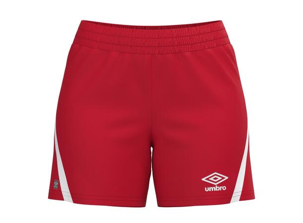 UMBRO UX Pro Shorts W Rød/Hvit 36 Flott spillershorts dame 