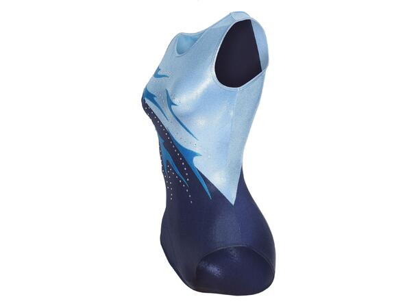FIBRA Gym Leotard Multi W Blå 110 Stilig turndrakt 