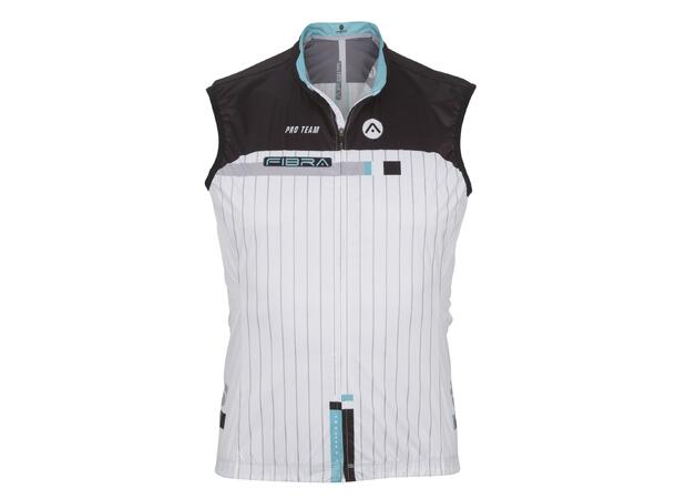 FIBRA Pro Bike Wind Vest Hvit S Tettsittende sykkelvest 