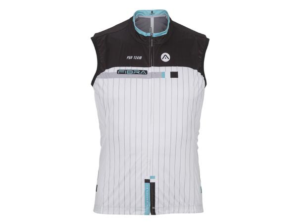 FIBRA Pro Bike Wind Vest Hvit S Tettsittende sykkelvest 