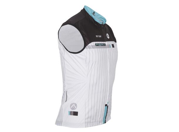 FIBRA Pro Bike Wind Vest Hvit S Tettsittende sykkelvest 