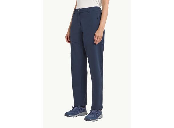 JW Pico Trail Pants W Marine 34R Jack Wolfskin Turbukse til dame 