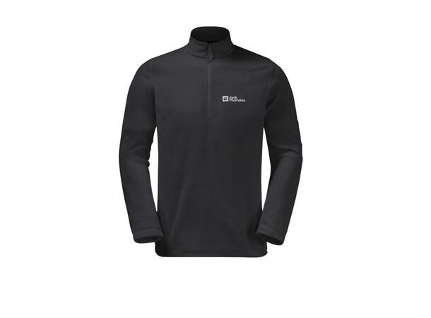 JW Taunus HZ M Sort S Jack Wolfskin Fleecegenser m/glidelås 