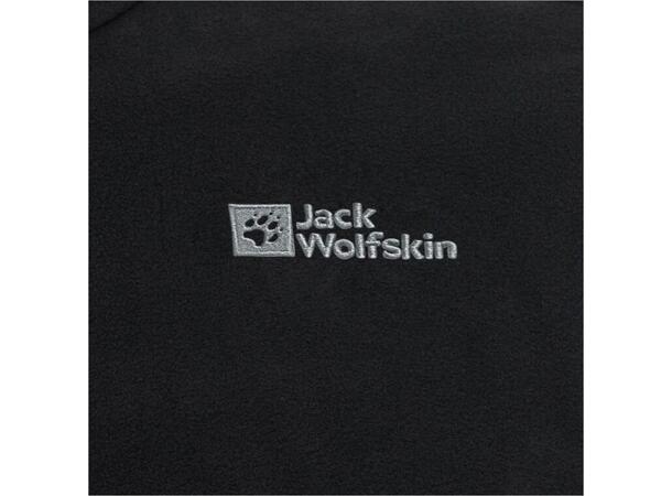 JW Taunus HZ M Sort S Jack Wolfskin Fleecegenser m/glidelås 