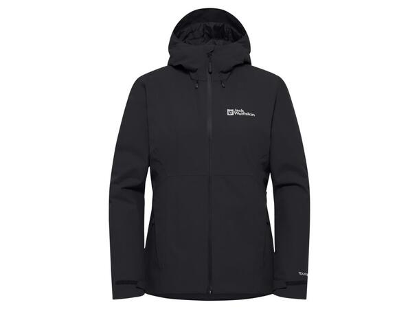 JW Wisper Ins Jkt W Sort XL Jack Wolfskin Isolert Jakke Dame 