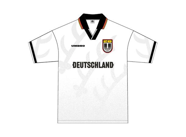 UMBRO Germany Jersey Hvit S Retro fotballskjorte 