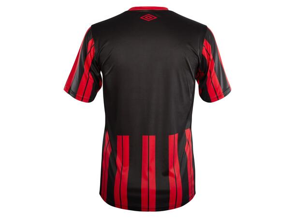 UMBRO Inter Strip Jsy SS Rød/Sort L Stripet teknisk spillertrøye 